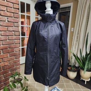 The North Face Women's Dark Gray Hooded Ski Jacket